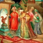 Сказка о царе Салтане, Пушкин А.С., читать с красивыми картинками для детей, крупный шрифт, иллюстрации рисунки лаковая миниатюра палех федоскино мстера холуй